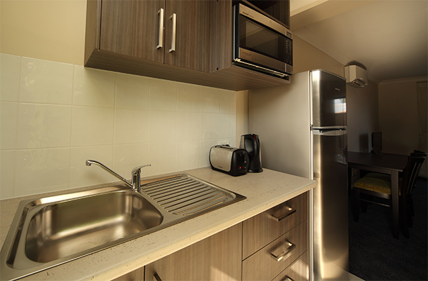 Kitchenette facilities in all rooms